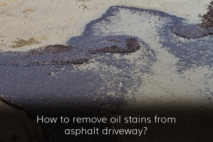 How to Remove Oil Stains From an Asphalt Driveway?